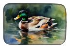 Mallard Dish Drying Mat Absorbent Dish Drying Mat Pad for Kitchen Counter Dish Drainer Mat for Countertop, 14 x 21", Multicolor