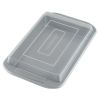 Farberware Nonstick Bakeware 3 Piece Muffin Cake and Lasagna Pan Set, Gray