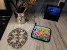 Ranunculus in Watercolor Pair of Pot Holders Kitchen Heat Resistant Pot Holders Sets Oven Hot Pads for Cooking Baking BBQ, 7 1/2 x 7 1/2