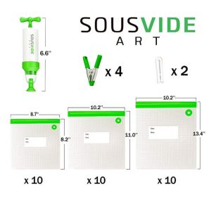 Vacuum composite packaging bag (Option: Green-35 piece set)