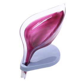 Soap Holder Sink Sponge Drain Box Creative Suction Cup (Option: Crystal purple-1pc)